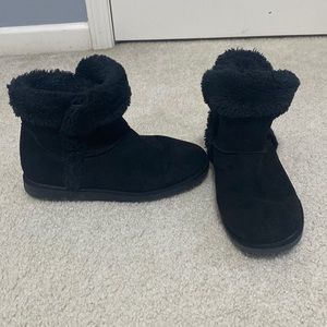 Black slip ok boots size 10